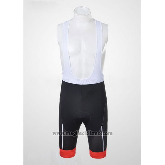 2011 Abbigliamento Ciclismo Castelli Nero e Rosso Manica Corta e Salopette