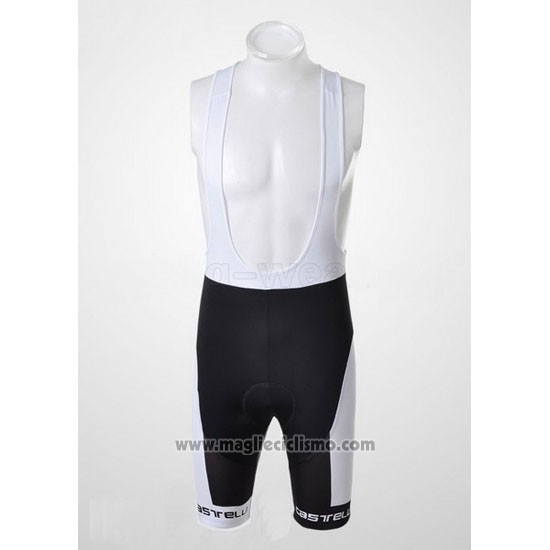 2011 Abbigliamento Ciclismo Castelli Rosso e Nero Manica Corta e Salopette