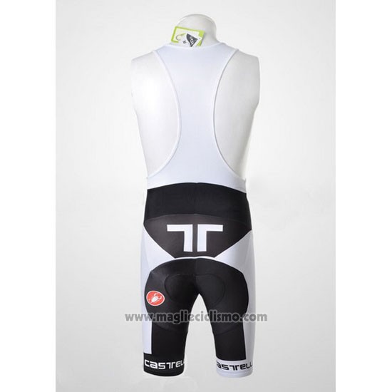 2011 Abbigliamento Ciclismo Castelli Rosso e Nero Manica Corta e Salopette