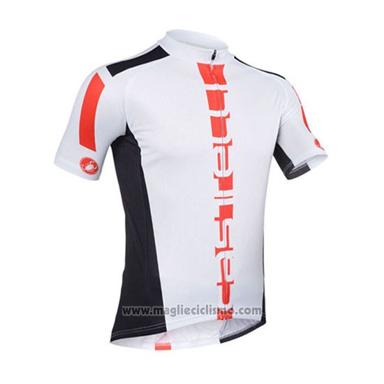2013 Abbigliamento Ciclismo Castelli Arancione e Bianco Manica Corta e Salopette