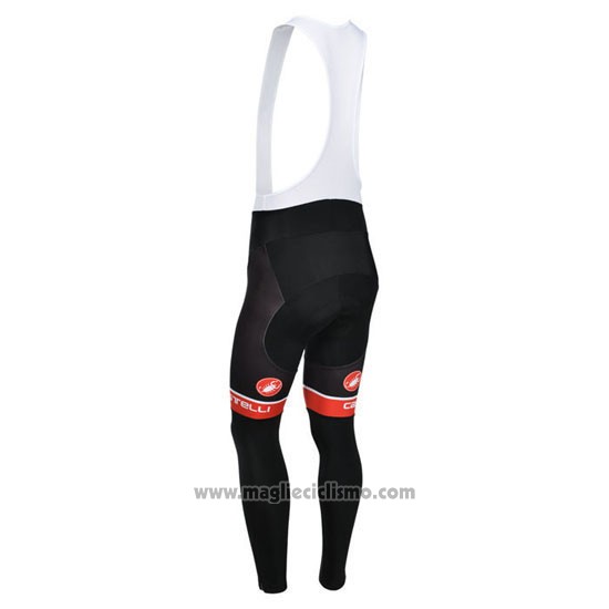 2013 Abbigliamento Ciclismo Castelli Arancione e Bianco Manica Lunga e Salopette