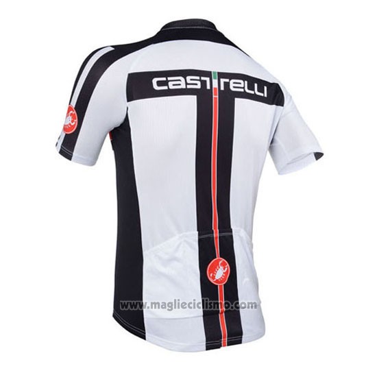 2013 Abbigliamento Ciclismo Castelli Bianco Manica Corta e Salopette