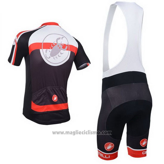 2013 Abbigliamento Ciclismo Castelli Nero Manica Corta e Salopette