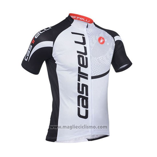 2013 Abbigliamento Ciclismo Castelli Nero e Bianco Manica Corta e Salopette