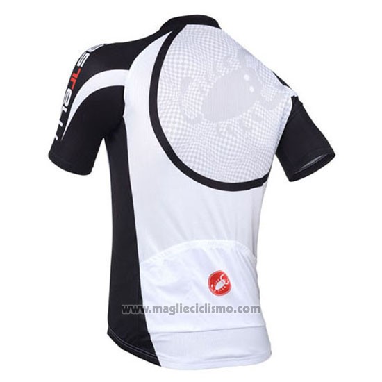 2013 Abbigliamento Ciclismo Castelli Nero e Bianco Manica Corta e Salopette