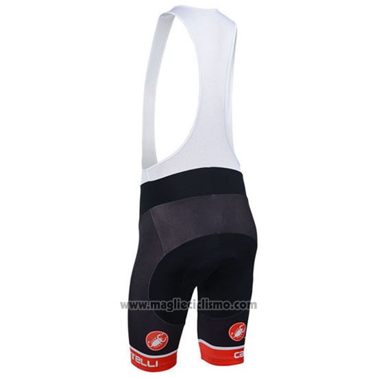 2013 Abbigliamento Ciclismo Castelli Nero e Bianco Manica Corta e Salopette