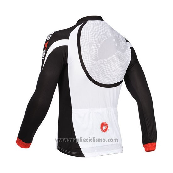 2013 Abbigliamento Ciclismo Castelli Nero e Bianco Manica Lunga e Salopette