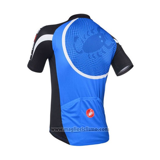 2013 Abbigliamento Ciclismo Castelli Nero e Blu Manica Corta e Salopette