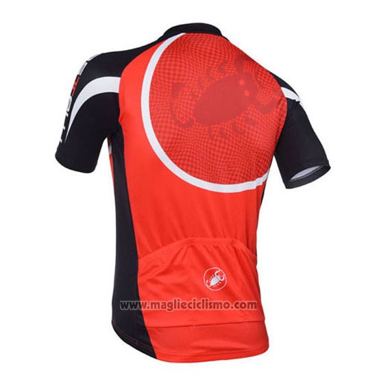 2013 Abbigliamento Ciclismo Castelli Nero e Rosso Manica Corta e Salopette