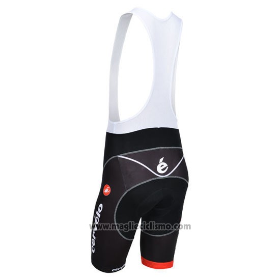 2013 Abbigliamento Ciclismo Cervelo Bianco e Nero Manica Corta e Salopette