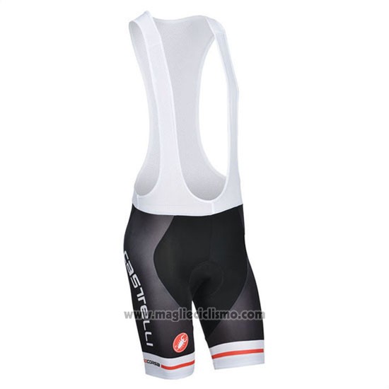2014 Abbigliamento Ciclismo Castelli Bianco Manica Corta e Salopette