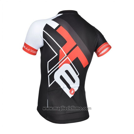 2014 Abbigliamento Ciclismo Castelli Nero Manica Corta e Salopette
