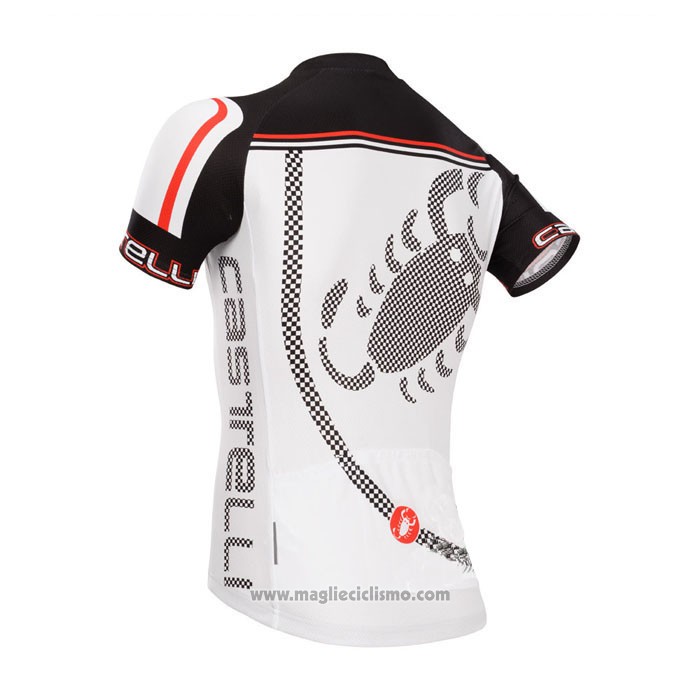 2014 Abbigliamento Ciclismo Castelli Nero e Grigio Manica Corta e Salopette