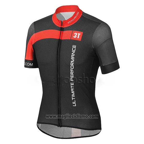 2015 Abbigliamento Ciclismo Castelli 3t Nero e Rosso Manica Corta e Salopette