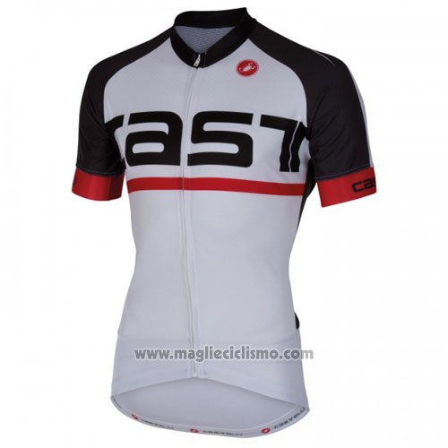 2016 Abbigliamento Ciclismo Castelli Bianco Manica Corta e Salopette