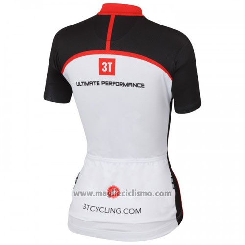 2016 Abbigliamento Ciclismo Castelli Bianco Rosso Manica Corta e Salopette