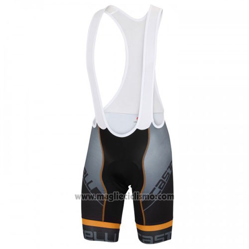 2016 Abbigliamento Ciclismo Castelli Blu Nero Manica Corta e Salopette