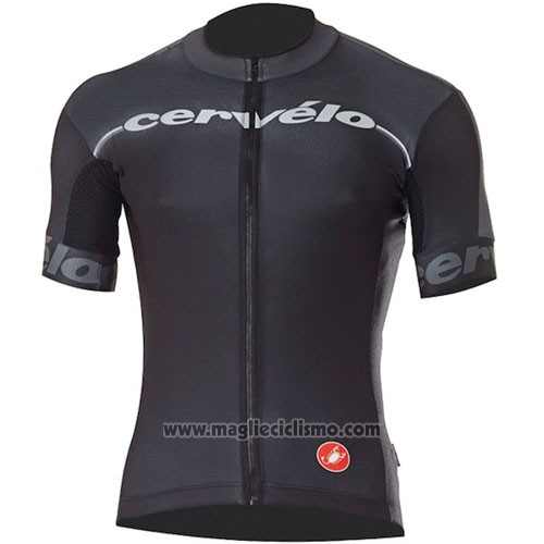 2016 Abbigliamento Ciclismo Castelli Cervelo e Nero Manica Corta e Salopette