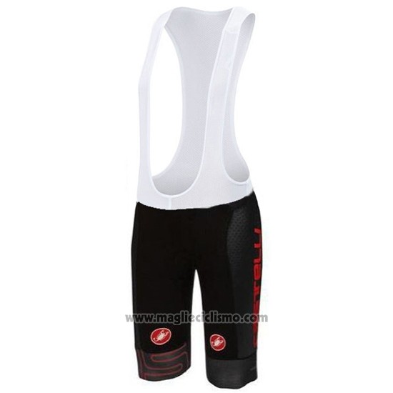 2016 Abbigliamento Ciclismo Castelli Grigio e Nero Manica Corta e Salopette