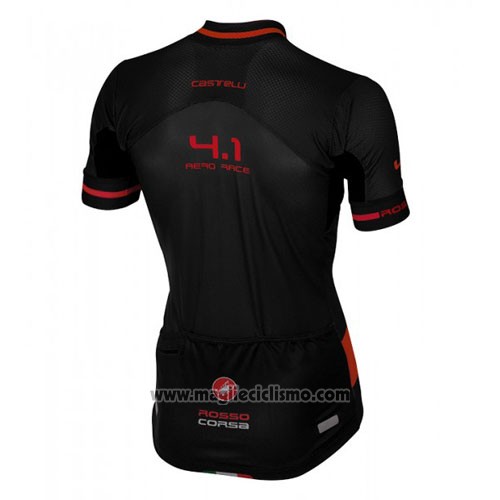 2016 Abbigliamento Ciclismo Castelli Nero Manica Corta e Salopette