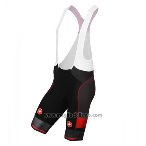 2016 Abbigliamento Ciclismo Castelli Nero Manica Corta e Salopette
