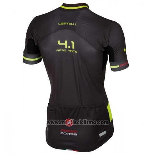 2016 Abbigliamento Ciclismo Castelli Nero e Verde Manica Corta e Salopette