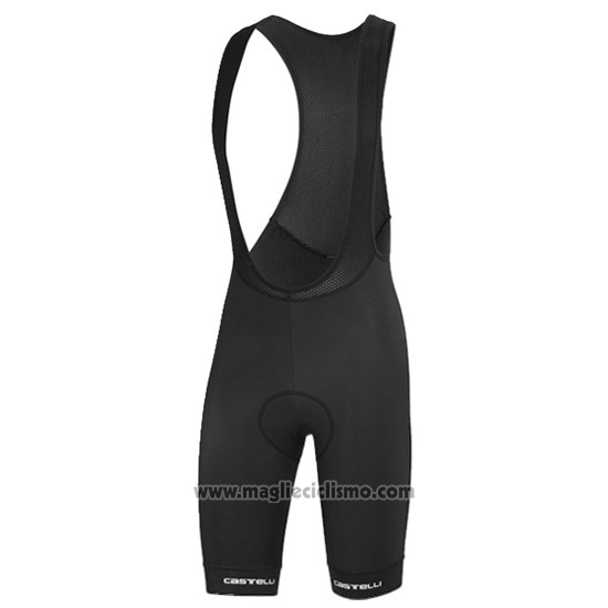 2016 Abbigliamento Ciclismo Castelli Verde e Nero Manica Corta e Salopette