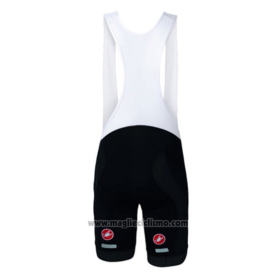 2017 Abbigliamento Ciclismo Castelli Aceso Nero Manica Corta e Salopette