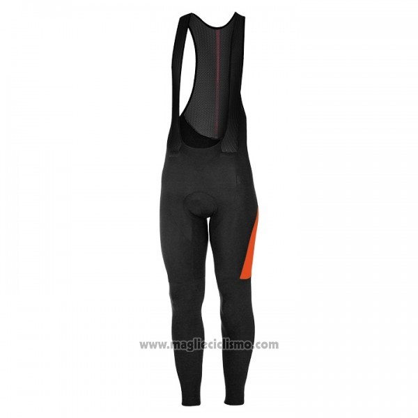 2017 Abbigliamento Ciclismo Castelli Arancione e Nero Manica Lunga e Salopette