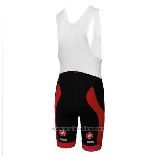 2017 Abbigliamento Ciclismo Castelli Bianco Manica Corta e Salopette