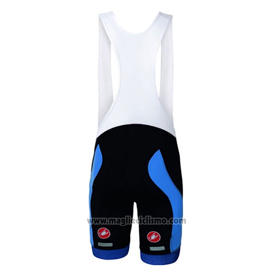 2017 Abbigliamento Ciclismo Castelli Blu Manica Corta e Salopette