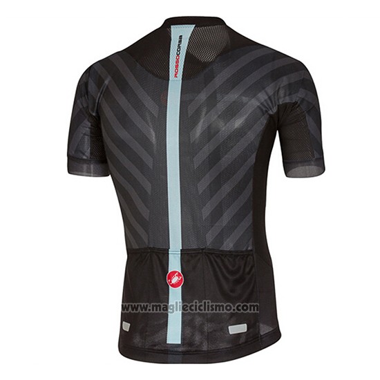 2017 Abbigliamento Ciclismo Castelli Chiaro Nero Manica Corta e Salopette
