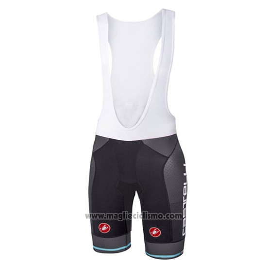 2017 Abbigliamento Ciclismo Castelli Chiaro Nero Manica Corta e Salopette