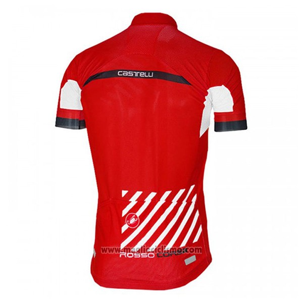 2017 Abbigliamento Ciclismo Castelli Free Ar Rosso Manica Corta e Salopette