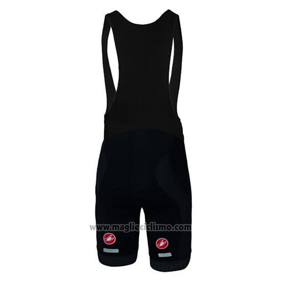 2017 Abbigliamento Ciclismo Castelli Grigio e Nero Manica Corta e Salopette