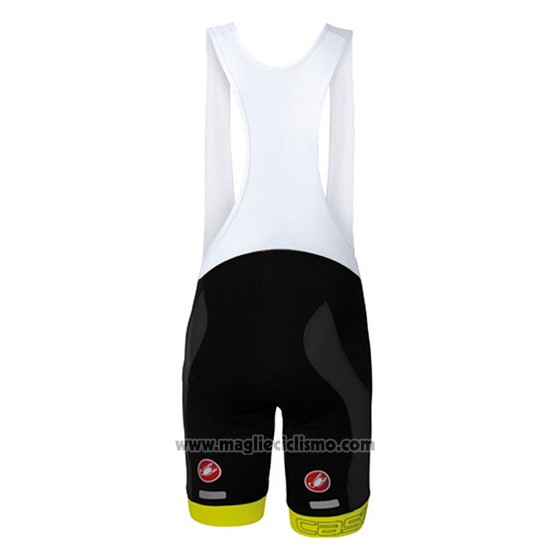 2017 Abbigliamento Ciclismo Castelli Scuro Grigio Manica Corta e Salopette