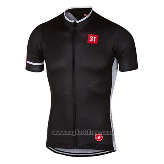 2017 Abbigliamento Ciclismo Castelli Scuro Nero Manica Corta e Salopette