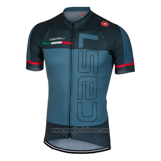2017 Abbigliamento Ciclismo Castelli Verde Militare Manica Corta e Salopette