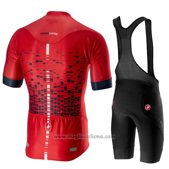 2019 Abbigliamento Ciclismo Castelli Climber's 2.0 Rosso Manica Corta e Salopette