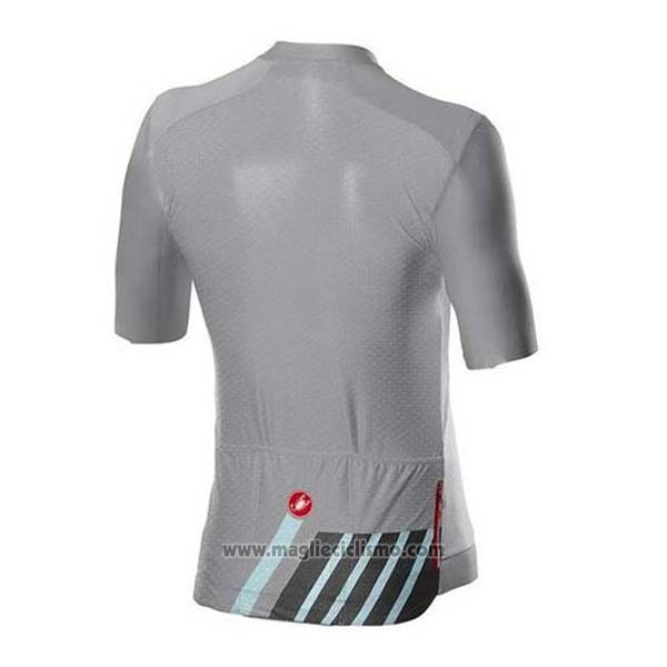 2020 Abbigliamento Ciclismo Castelli Grigio Nero Manica Corta e Salopette