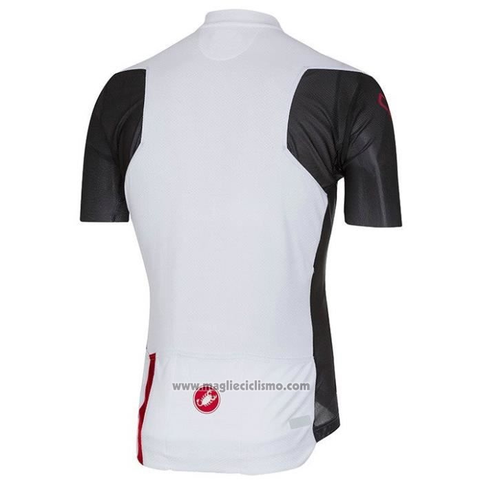 2020 Abbigliamento Ciclismo Castelli Nero Bianco Rosso Manica Corta e Salopette