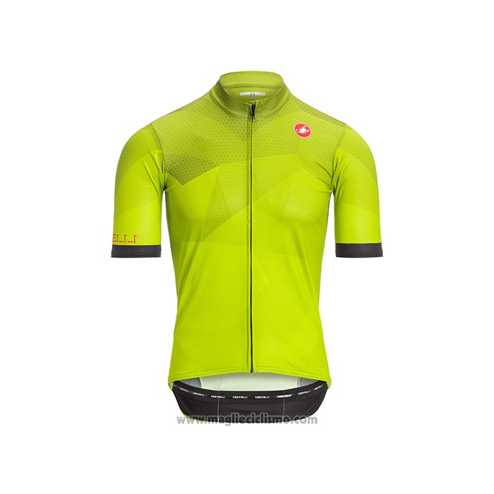 2021 Abbigliamento Ciclismo Castelli Aceso Giallo Manica Corta e Salopette