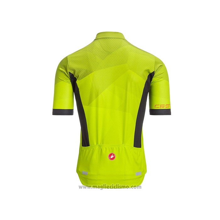 2021 Abbigliamento Ciclismo Castelli Aceso Giallo Manica Corta e Salopette