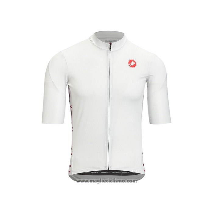2021 Abbigliamento Ciclismo Castelli Bianco Manica Corta e Salopette