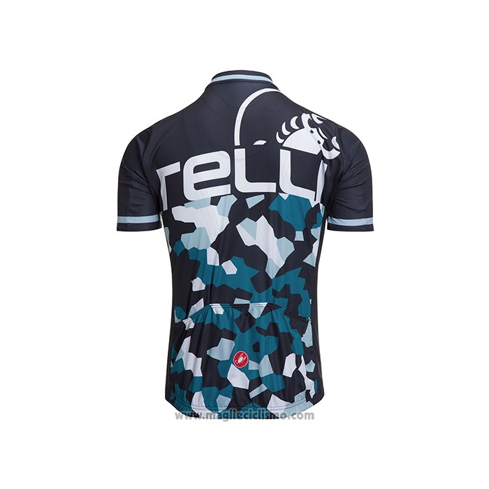 2021 Abbigliamento Ciclismo Castelli Blu Grigio Manica Corta e Salopette