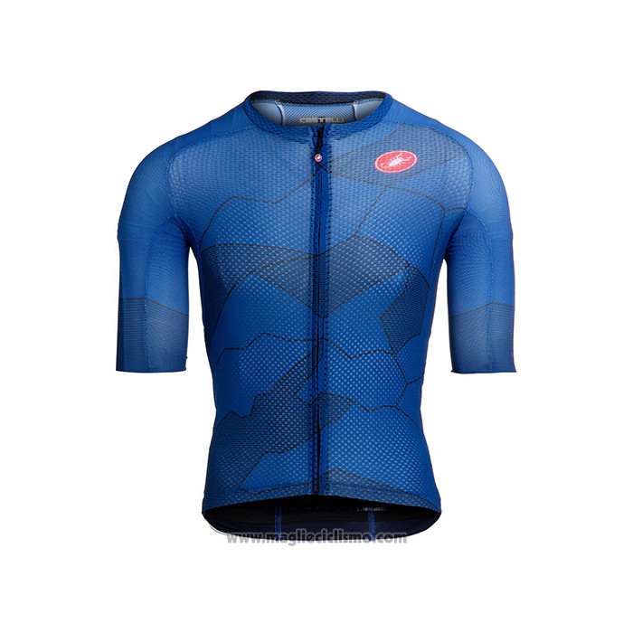 2021 Abbigliamento Ciclismo Castelli Blu Manica Corta e Salopette