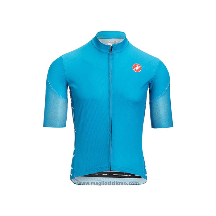 2021 Abbigliamento Ciclismo Castelli Chiaro Blu Manica Corta e Salopette