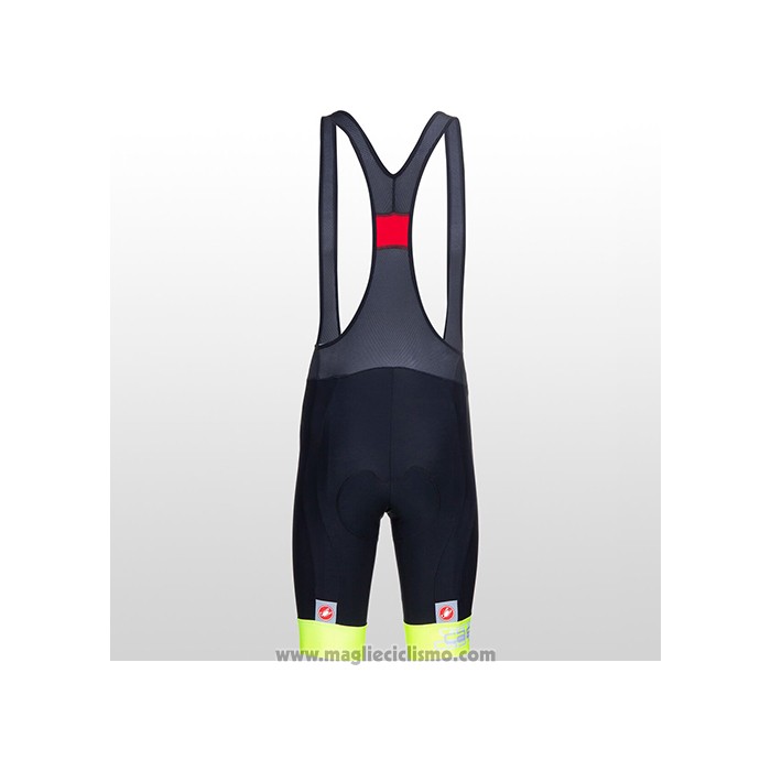 2021 Abbigliamento Ciclismo Castelli Chiaro Giallo Bianco Manica Corta e Salopette