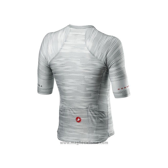 2021 Abbigliamento Ciclismo Castelli Grigio Bianco Manica Corta e Salopette