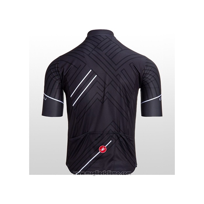 2021 Abbigliamento Ciclismo Castelli Nero Bianco Manica Corta e Salopette